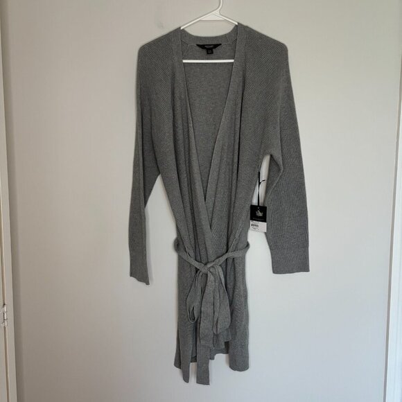 Vera Wang Sweaters - SIMPLY VERA VERA WANG NEW Cardigan Women XXL Waffle Knit Gray Belted Long